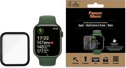 Изображение PanzerGlass PanzerGlass Curved Apple Watch 7 41mm Antibacterial czarny/black
