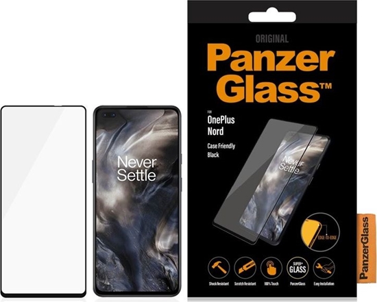 Picture of PanzerGlass Szko hartowane E2E Super+ do OnePlus Nord Case Friendly