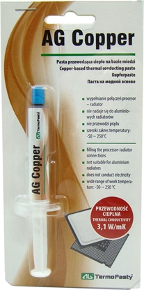 Изображение Pasta termoprzewodzca AG TermoPasty AG Copper 1.5g (ART.AGT-060)