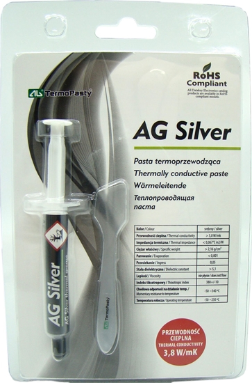 Picture of Pasta termoprzewodzca AG TermoPasty AG Silver 3g (ART.AGT-107)