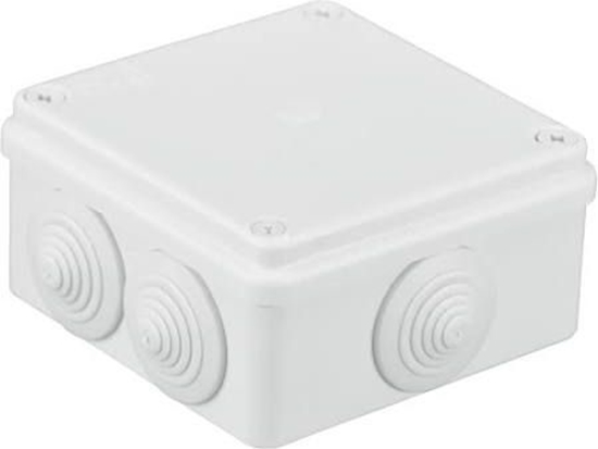 Picture of Pawbol Puszka n/t hermetyczna 80x80x40 klik 6 dawików IP44 biaa (S-BOX 036B)
