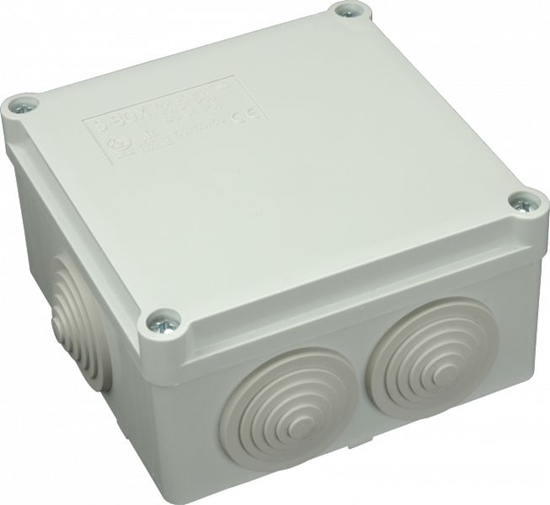 Изображение Pawbol Puszka natynkowa hermetyczna 6 dawików IP56 szara 100 x 100 x 50mm (S-BOX 106)