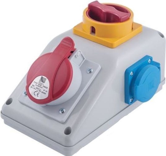 Picture of Pawbol Rozdzielnica stacjonarna R-BOX KOMAPKT 1x32A/5P 1x250V, wy. 0/1 (B.32501)