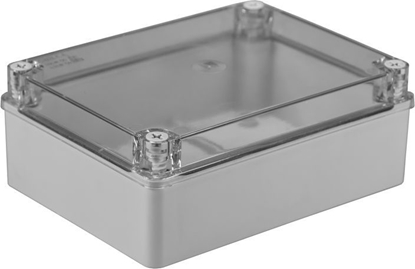 Attēls no Pawbol sp. z o.o. Puszka n/t hermetyczna 190x140x70 bez dawików IP56 pokrywa przezroczysta S-BOX 416-P