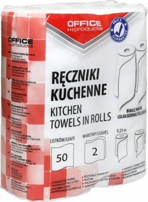 Picture of PBS Connect Rczniki kuchenne celulozowe OFFICE PRODUCTS, 2-warstwowe, 50 listków, 9,25m, 2szt., biae 22047139-14