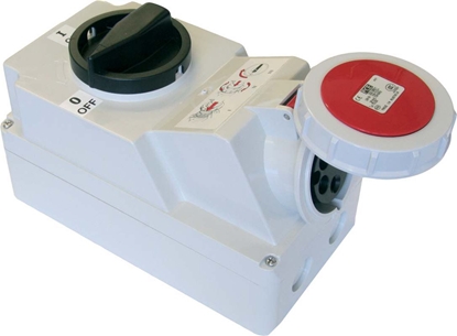 Picture of PCE Gniazdo stae z wycznikiem blokada mechaniczna 32A 400V IP67 (75252-6)