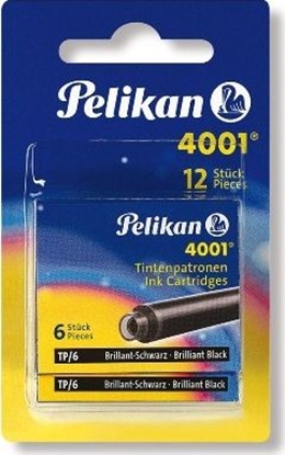 Picture of Pelikan Naboje atramentowe 4001 TP/6 czarne 12 sztuk