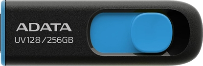 Attēls no MEMORY DRIVE FLASH USB3 256GB/BLK/BLUE AUV128-256G-RBE ADATA