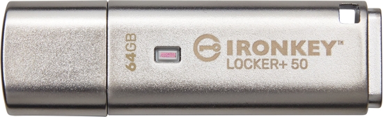 Изображение Pendrive Kingston IronKey Locker+ 50, 64 GB  (IKLP50/64GB)