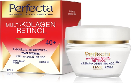 Изображение Perfecta Krem do twarzy Multi-Kolagen Retinol 40+ wygadzajcy 50ml