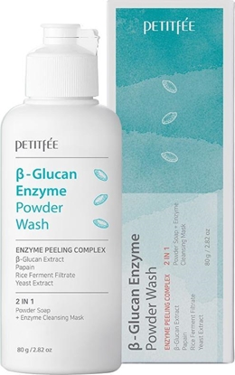 Изображение Petitfee owder Wash B-Glucan Enzyme enzymatyczny proszek do mycia twarzy 80g