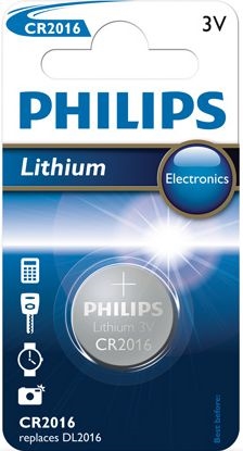 Изображение Philips Bateria CR2016 80mAh 1 szt.