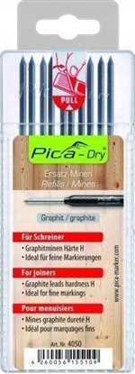 Picture of PICA PICA WKADY WYMIENNE GRAFITOWE DO OÓWKA 3030 / DO KAMIENIA 10szt. PICA4050SB