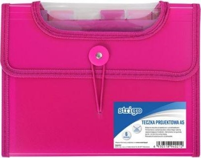 Изображение Pilot Teczka STRIGO A5 z przekadkami V-file róowa
