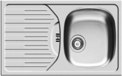 Attēls no Zlewozmywak Pyramis  1-komorowy Fork z ociekaczem 78 x 43,5 stalowy (100181101)