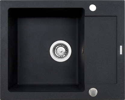 Attēls no Zlewozmywak Pyramis  granitowy Pyramis MIDO 62x50 1B 1D Czarny