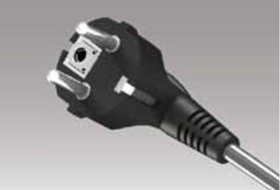 Picture of Plastrol Przewód przyczeniowy z wtyczk PP-50 z/u Uni-Schuko 1,5m H03VV-F 3x1,5 biay - W-97177