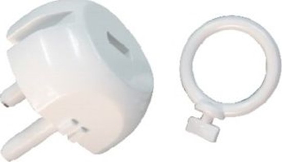 Picture of Plastrol Zatyczka gniazda /zabezpieczenie przed dziemi/ z kluczem biaa ZG-1 - ZG-1