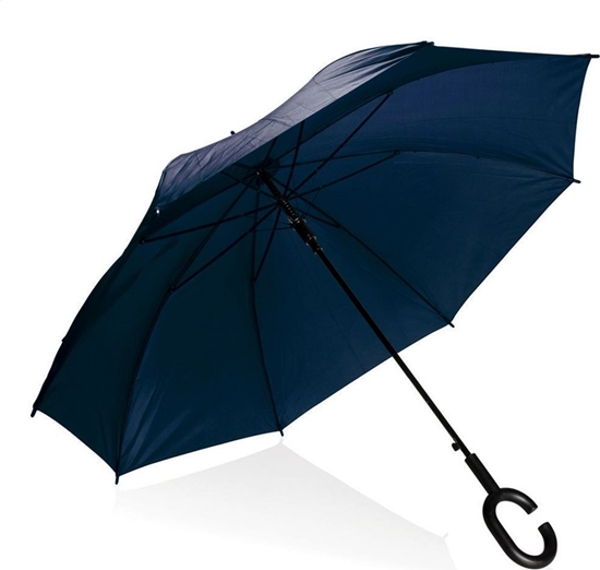 Изображение Platinet PLATINET UMBRELLA C HANDLE SEMI AUTO POLYESTER BLUE 45007