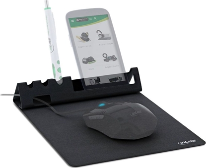 Picture of Podkadka InLine Z uchwytem na smartfona i dugopisy (55261)