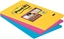 Изображение Post-it Bloczek SUPER STICKY 4690-SS3RIO-EU w linie, paleta RIO DE JANEIRO, 101x152mm, 3x90 kartek (3M0259)