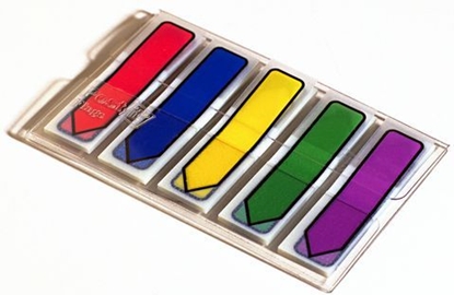 Изображение Post-it Zakadki indeksujce strzaki 684-ARR4, 12x43mm, neonowe: róowy + niebieski + óty + zielony (3M0651)