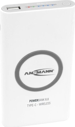 Attēls no Powerbank Ansmann 8.8 Type C Wireless 8000mAh Biay