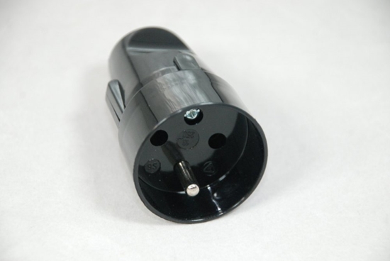 Изображение Powstaniec Gniazdo proste S 6 16 A 2P+Z 250V czarne (32-12102.07)