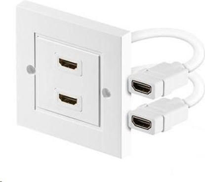 Picture of PremiumCord Panel 2x HDMI eskie, biay (kphdmz02)