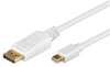 Изображение Kabel PremiumCord DisplayPort Mini - DisplayPort 1m biały (kport2-01)