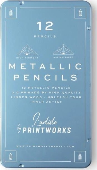 Picture of Printworks Kredki 12 kolorów Metallic