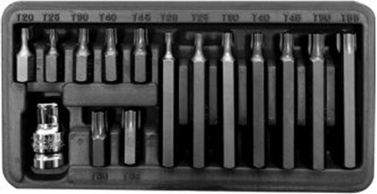 Attēls no Pro-Line Zestaw bitów 3/8'' Torx T20-T55 15 elementów (10741)