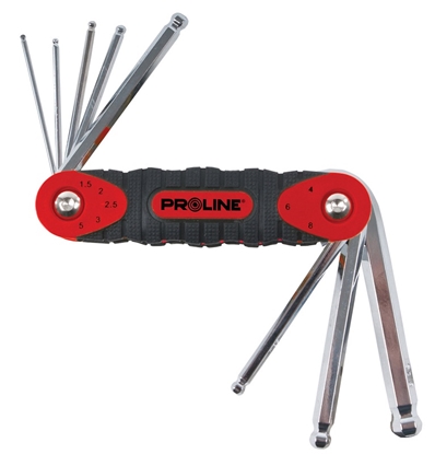 Attēls no Pro-Line Zestaw kluczy imbusowych hex wielofunkcyjne 1,5-8mm z kulk 8szt. (48378)