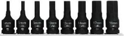Attēls no Pro-Line Zestaw nasadek trzpieniowych imbusowych hex udarowych 1/2" H5-H19 8szt. (18489)