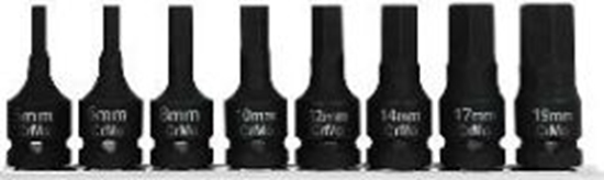 Picture of Pro-Line Zestaw nasadek trzpieniowych imbusowych hex udarowych 1/2" H5-H19 8szt. (18489)