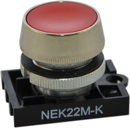 Изображение Promet Napęd przycisku 22mm czerwony IP55 z samopowrotem (W0-N-NEK22M-K C)