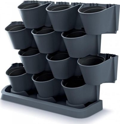 Attēls no Prosperplast Ogród wertykalny stojcy - CASCADE GARDEN - antracyt