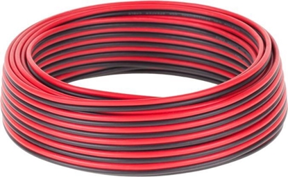 Attēls no Przewód Cabletech Kabel głośnikowy CCA 0.75mm czarno-czerwony 10M