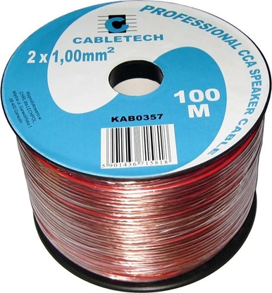Attēls no Przewód Cabletech Kabel głośnikowy CCA 1.0mm