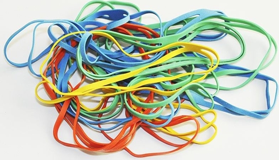 Picture of Q-Connect GUMKI KRZYOWE Q-CONNECT, 0,1KG, REDNICA 102MM, MIX KOLORÓW KF14679