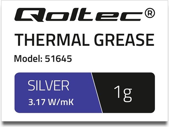Изображение Pasta termoprzewodzca Qoltec Silver 1g (51645)