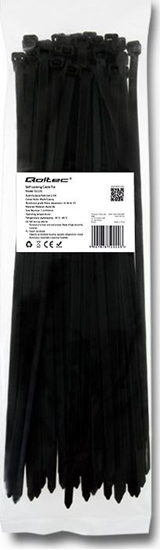 Picture of Organizer Qoltec Opaska zaciskowa Czarny 50 sztuk  (52220)