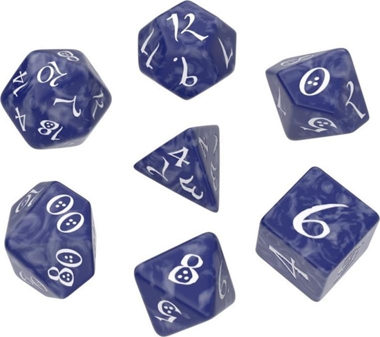 Picture of Q-Workshop Komplet Koci Classic RPG Dice Set - Kobaltowo-biay