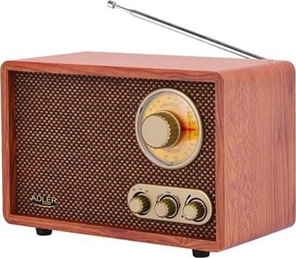 Picture of Adler Retro Radio 	AD 1171 10 W, Brown, Bluetooth