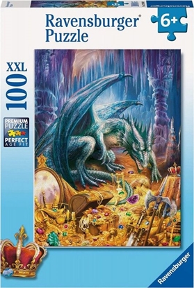 Изображение Ravensburger Puzzle 100 Smok w jaskini XXL