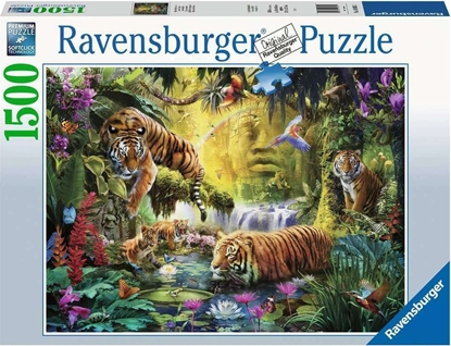 Attēls no Ravensburger Puzzle 1500 elementów Tygrysy nad wodą