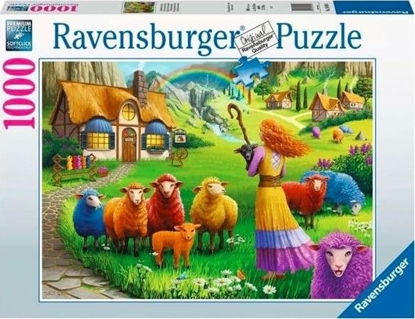 Attēls no Ravensburger Puzzle 2D 1000 elementów Kolorowa wełna