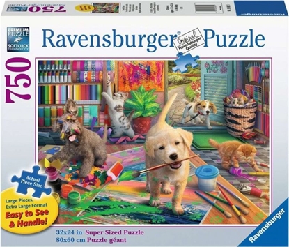 Picture of Ravensburger Puzzle 2D dla seniorów Mali artyci 750 elementów