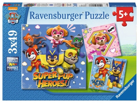 Изображение Ravensburger Puzzle 3x49 Psi Patrol (080366)