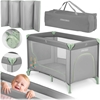 Picture of Ricokids óeczko turystyczne + materac + torba 125 x 65 x 78 cm RK-240 szaro-mitowe